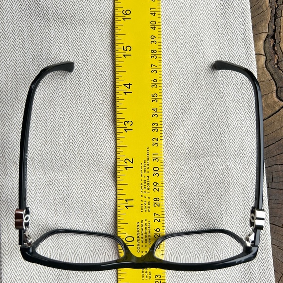 CHANEL Black CC Eyeglasses with Quilted Case - Picture 9 of 14
